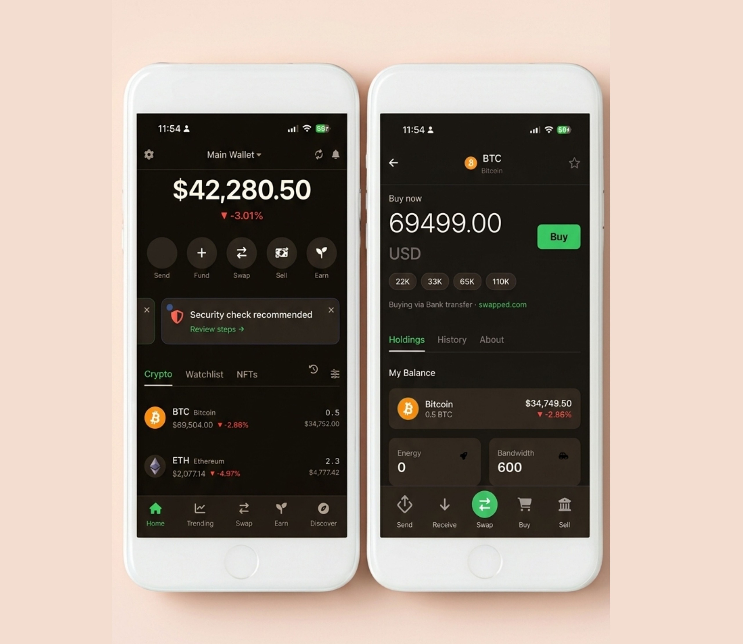 TradxWallet mobile